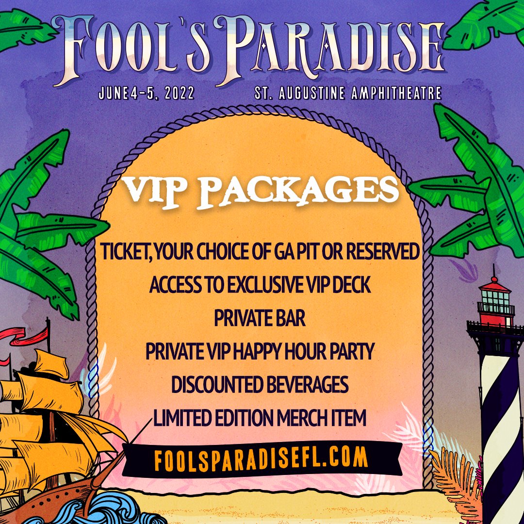 All aboard, mateys! 🏴‍☠️ Snag a Fool's Paradise VIP ticket for all of the perks.

🎫: foolsparadisefl.com