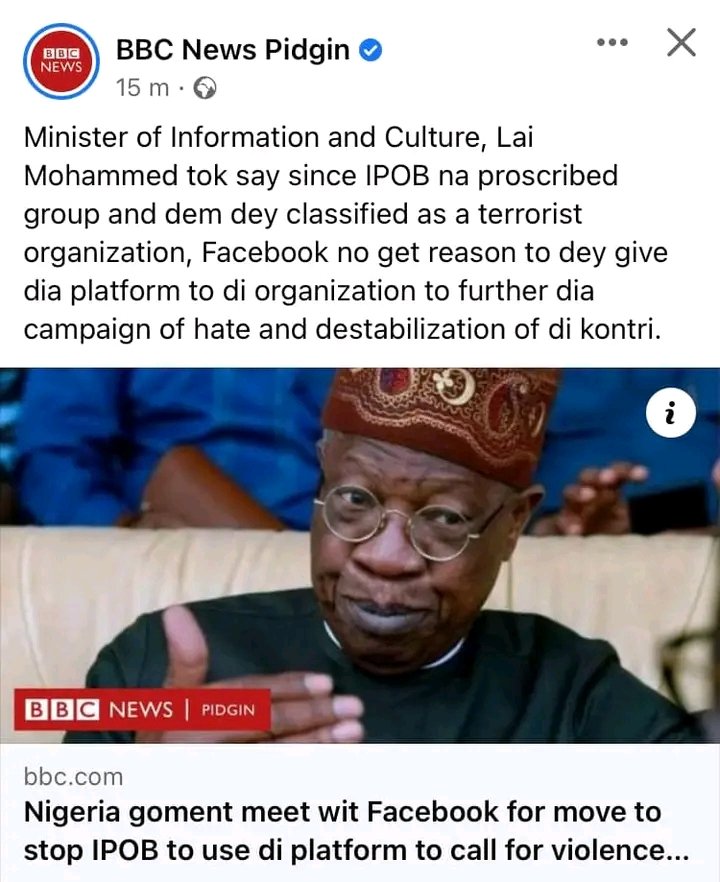 Lai Muhammed and his fulani control terrorist government should have known by now that they don't have what it takes to stop IPOB. #FreeMaziNnamdiKanu #EndNigeriaNowToSaveLives #Biafra