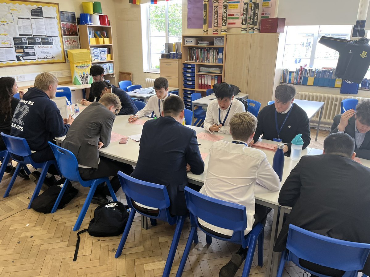 GryphonGeogHOD's tweet photo. Many @Verulam6thForm lessons left and #VGU6 making the most of everyone of them. #PinkPlan battles for the last time and pleased to see draws all round!!! #AGIA. https://t.co/ry17De9Fl7