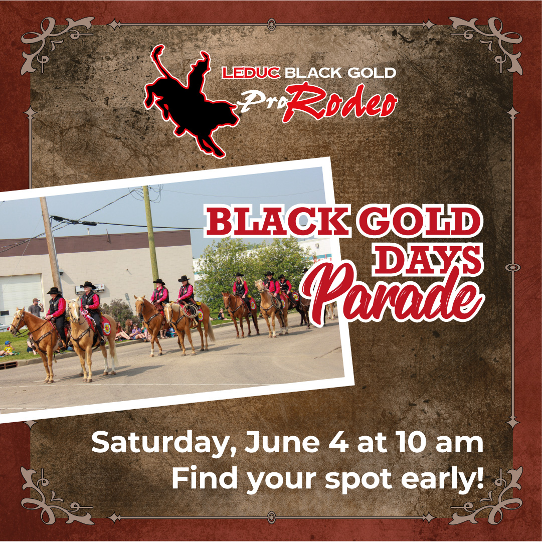 Come join us for a Pancake Breakfast then watch the parade TOMORROW MORNING! It'll be so much fun to do this again after 2 years! 🥞🥞 Hope to see you there! Parade route is on our website.

#LeducBlackGoldRodeo #LeducRodeo #SupportLeduc #LeducBlackGoldRodeo2022 #LeducEvents