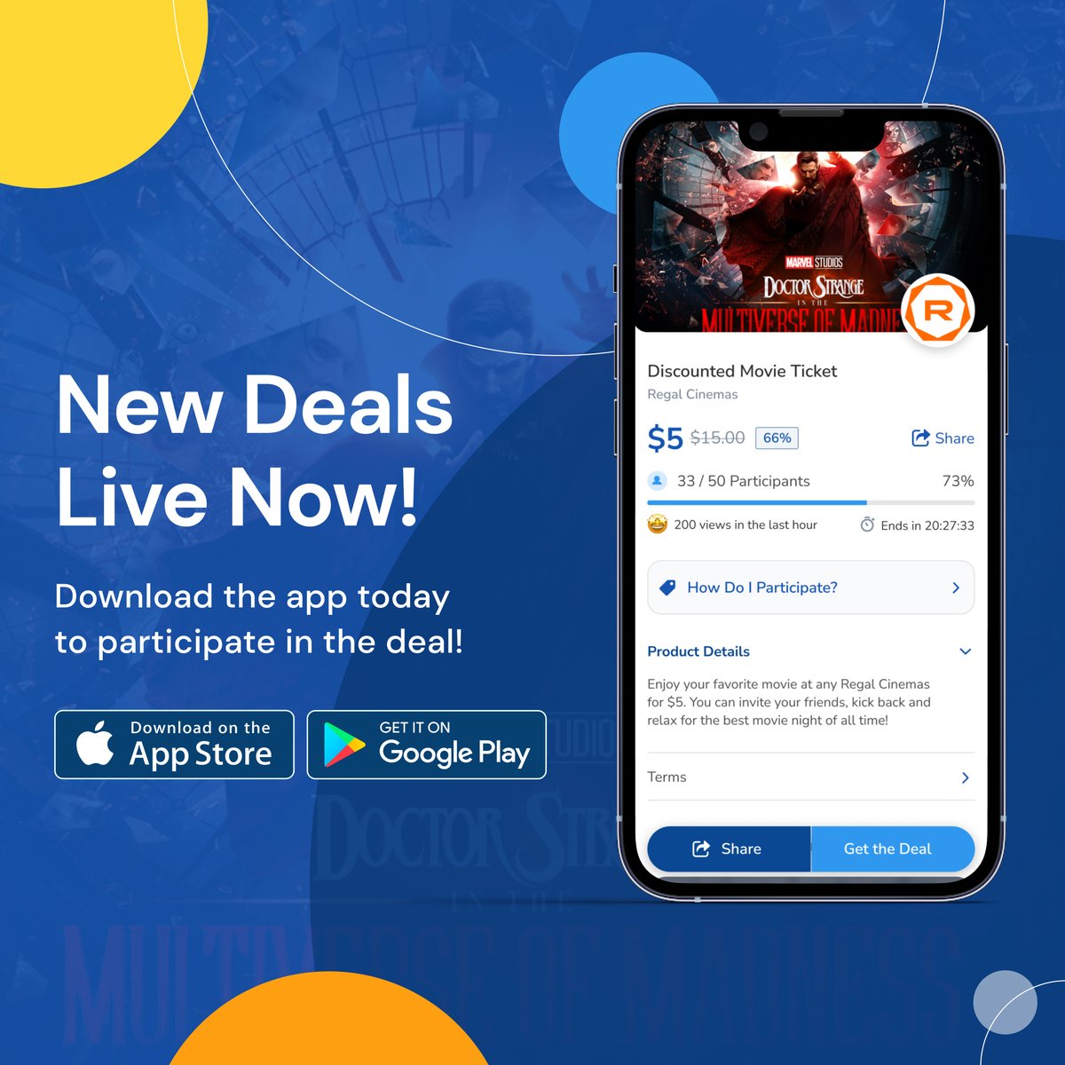 GetRoxe's tweet photo. 🍿 @RegalMovies #SquadDeal LIVE🎫
$5 for a movie ticket? No way!
Download #RoxeApp and join now🔥
Just so you know… First come, first serve💨
24HRS only! What are you waiting for?😉
#ROXE #Marvel #DoctorStrange #TheBadGuys #blockchain #Fintech #Finance #Money https://t.co/Dlqk6D9xhA