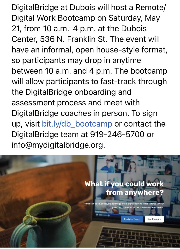FREE digital work certification program in Wake Forest. Graduating seniors qualify! MyDigitalBridge.org <a href="/WHSCareerCenter/">WHS Career Center</a> <a href="/RHSCareer/">RHSCareerServices</a> <a href="/huskycareers/">Husky Career Center</a> <a href="/WFHSCounselors/">WFHS Counselors</a>
