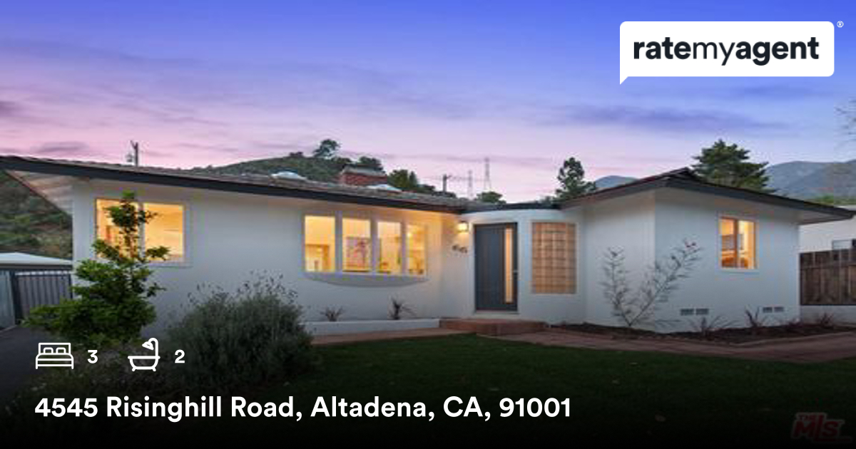 3 🛏 2 🛀  
📍 4545 Risinghill Road, Altadena, CA, 91001

My latest sale on #ratemyagent
rma.reviews/l6Pv8qvwgFgQ