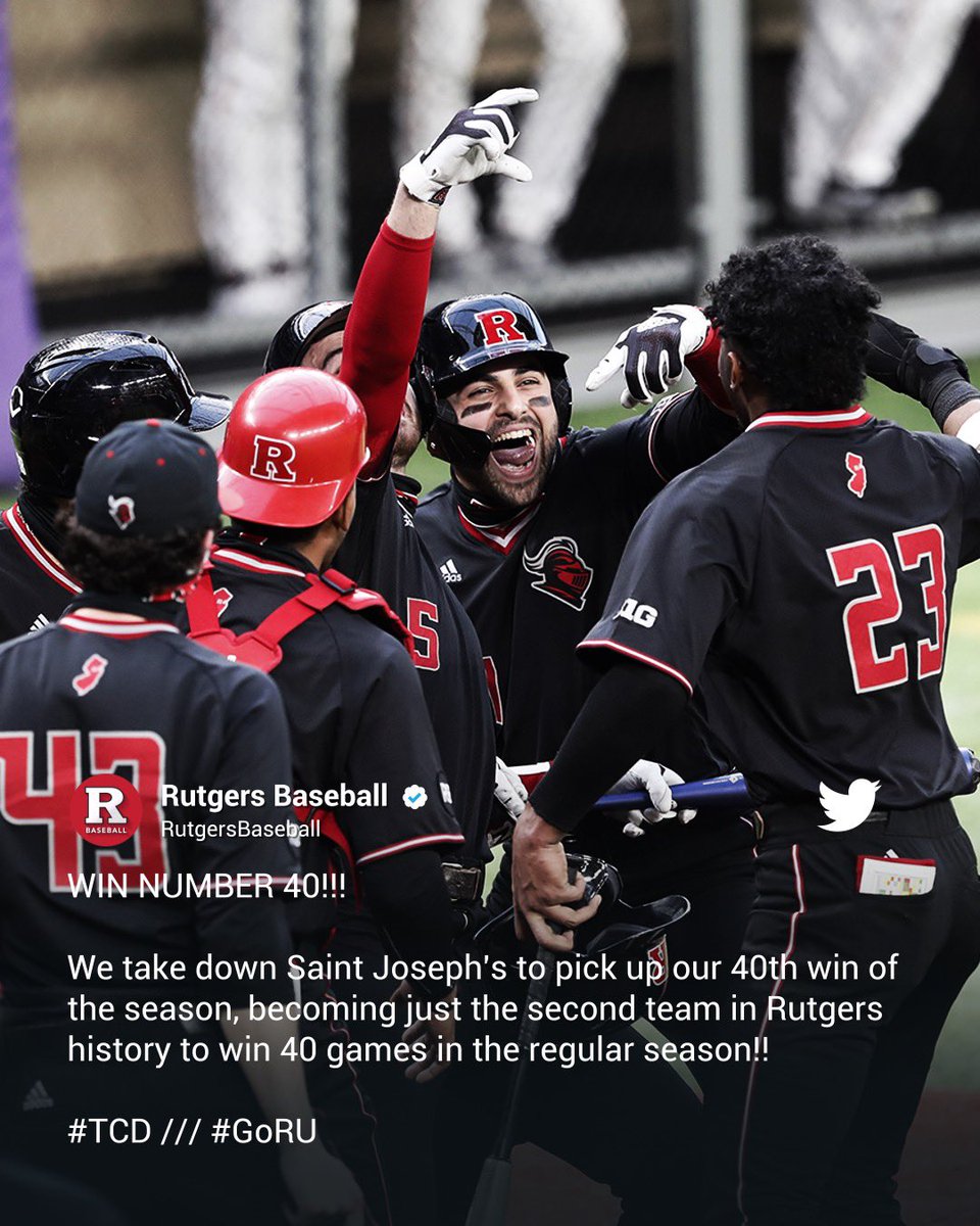 RutgersOnBTN's tweet photo. Time to hop on board the @RutgersBaseball train! 🤌 https://t.co/tBbqyME0q2