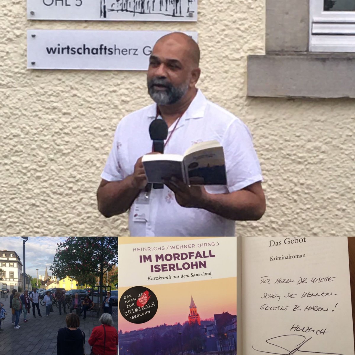 ProfKische's tweet photo. @sunil_mann Vielen Dank für eine unvergessliche (Vor-)Leseeinlage in der Waldstadt Iserlohn! Bleiben Sie gesund und - Auf ein Wiedersehen 🙋🏼‍♂️ https://t.co/f7xPYnNqkQ
