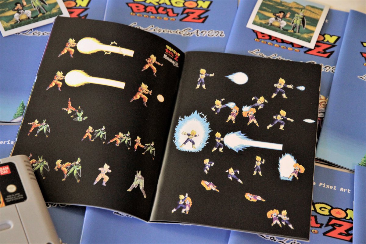 Super90sGames's tweet photo. Sigue durante este mes de Mayo el Pixel #Artbook de 20 páginas formato manual de #SNES de regalo🎁🎨 con las #EdicionesCartuchoOriginal de #DragonBallZ #Superbutoden2 con o sin cartucho!☺️🙌 Admira el maravilloso #PixelArt de este juegazo impreso en alta calidad!😍😍🐉⭐️☄️💪🥳🥳 https://t.co/Yh2oI5hqcm