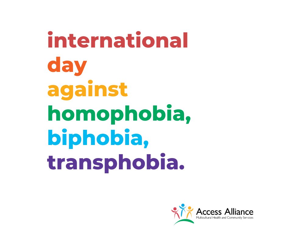 AccessAlliance's tweet photo. May 17th is International Day Against Homophobia, Biphobia &amp; Transphobia, &amp; Access Alliance is celebrating sexual &amp; gender diversity. We stand with all those fighting for a world where LGBTQ+ people can live free from violence &amp; discrimination.
#IDAHOT2022 #IDAHOTB #RatifyC190 https://t.co/eWsWiuCt7z