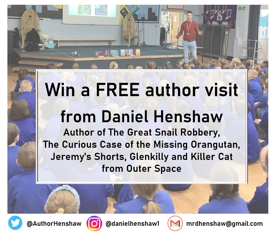 Want a FREE author visit for your school?
Simply RT this post and add your school name in the COMMENTS before Friday 27th May
Good luck!

#author #schoolvisit #primaryschool #childrensbooks #kidsbook #childrensbook #kidsbooks #mglit #BookTwitter #bookworm #booklover #books #read