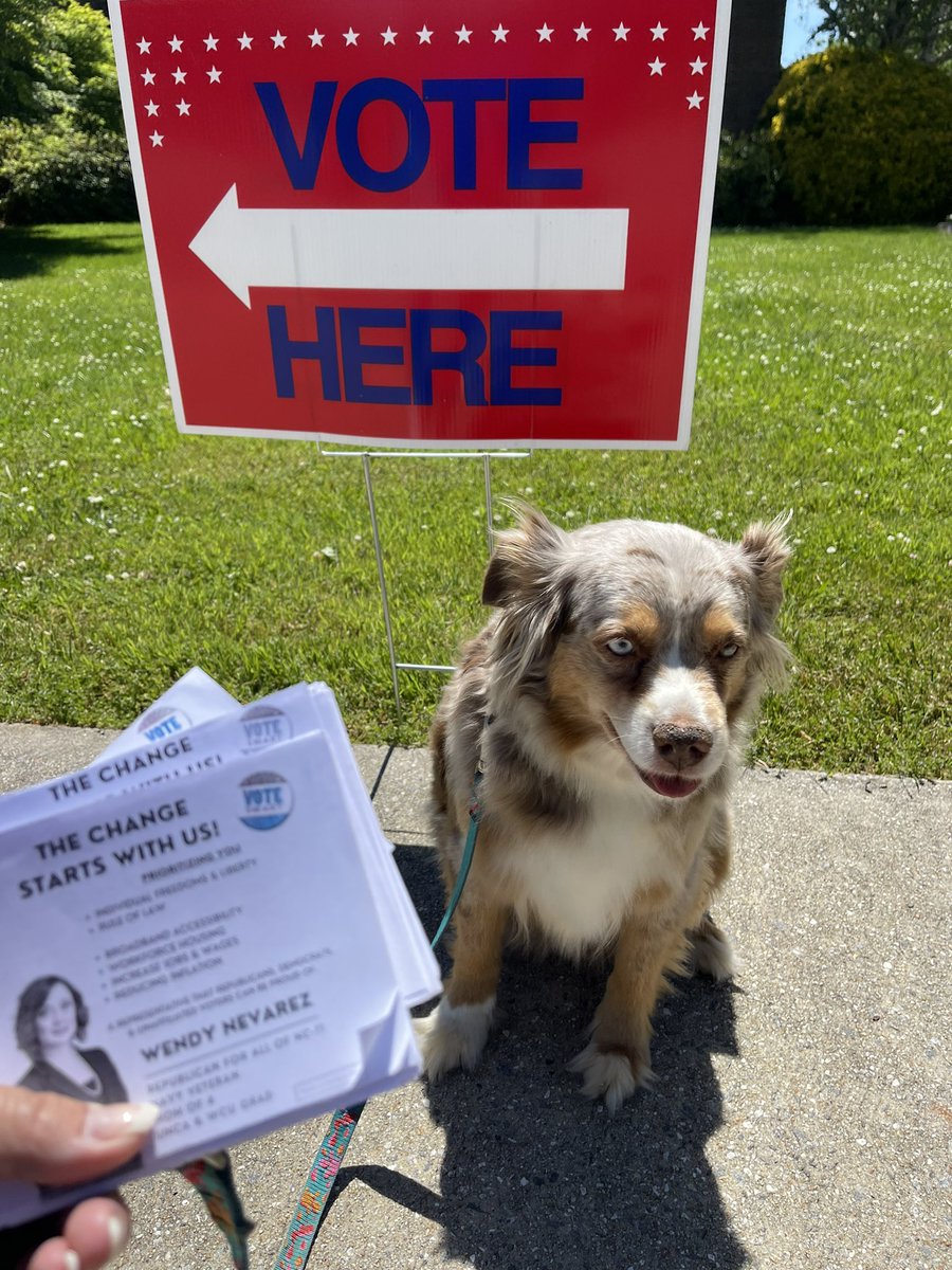 WendyforWNC's tweet photo. Honey is sharing with voters the message of unifying the country again! Vote Wendy Nevarez.

Great time meeting voters at Haw Creek and Beverly Hills. #NC11 #GETOUTANDVOTE https://t.co/tpxKLx4Lqq