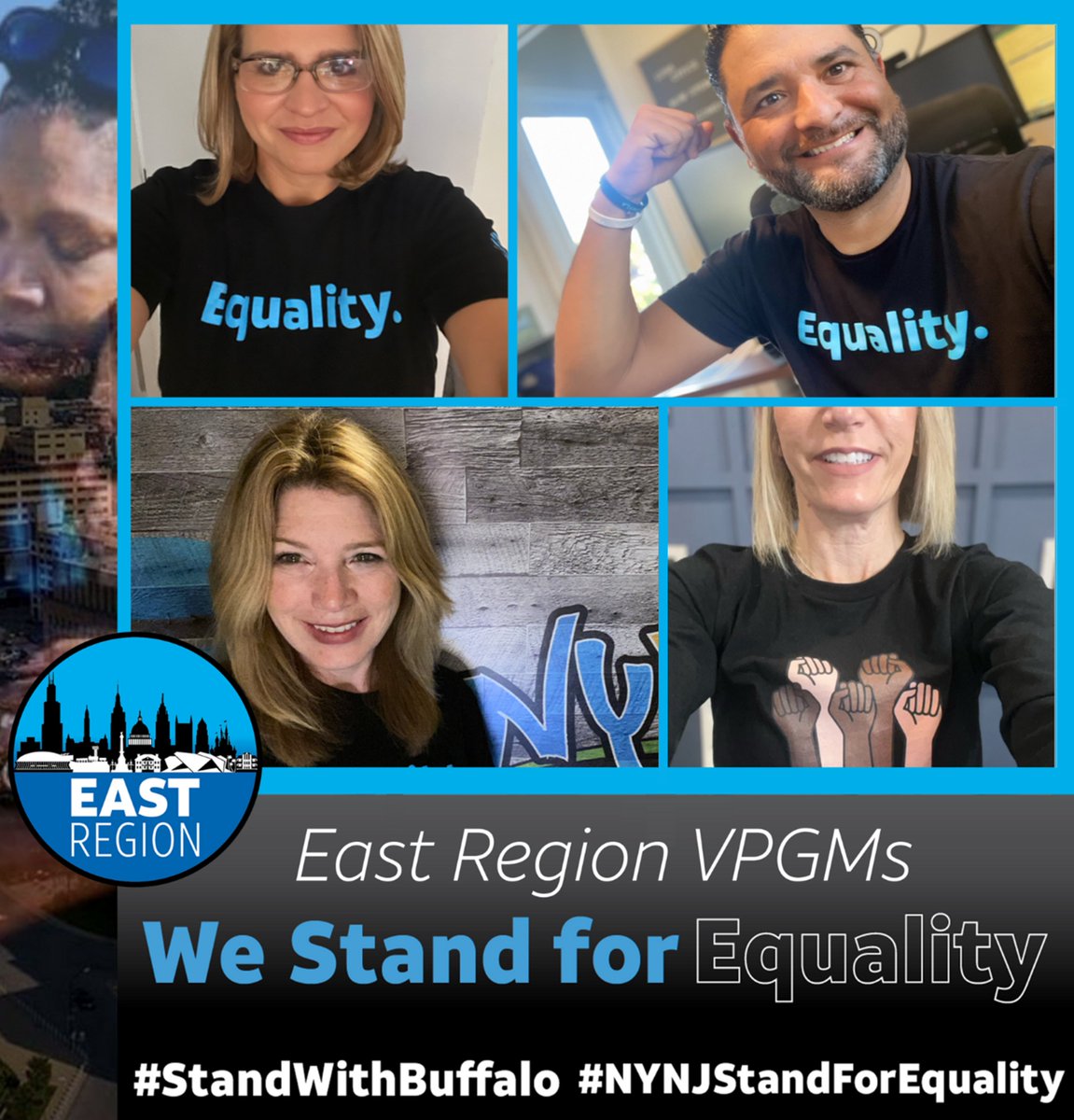 East Region's VPGMs Stand Together for Equality, 💙 #StandWithBuffalo #EqualityFirst #StandForEquality
