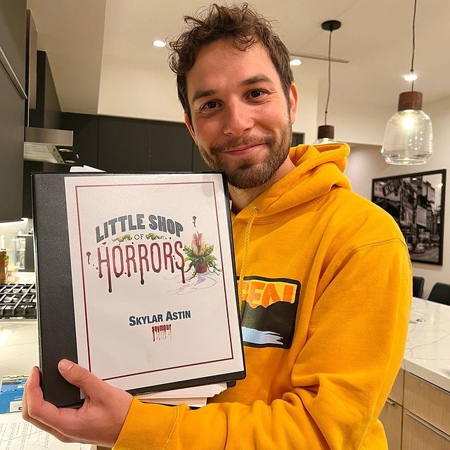 This shrub's got some new grub! 🌿 <a href="/SkylarAstin/">Skylar Astin</a> steps into the role of "Seymour" today! #LittleShopNYC