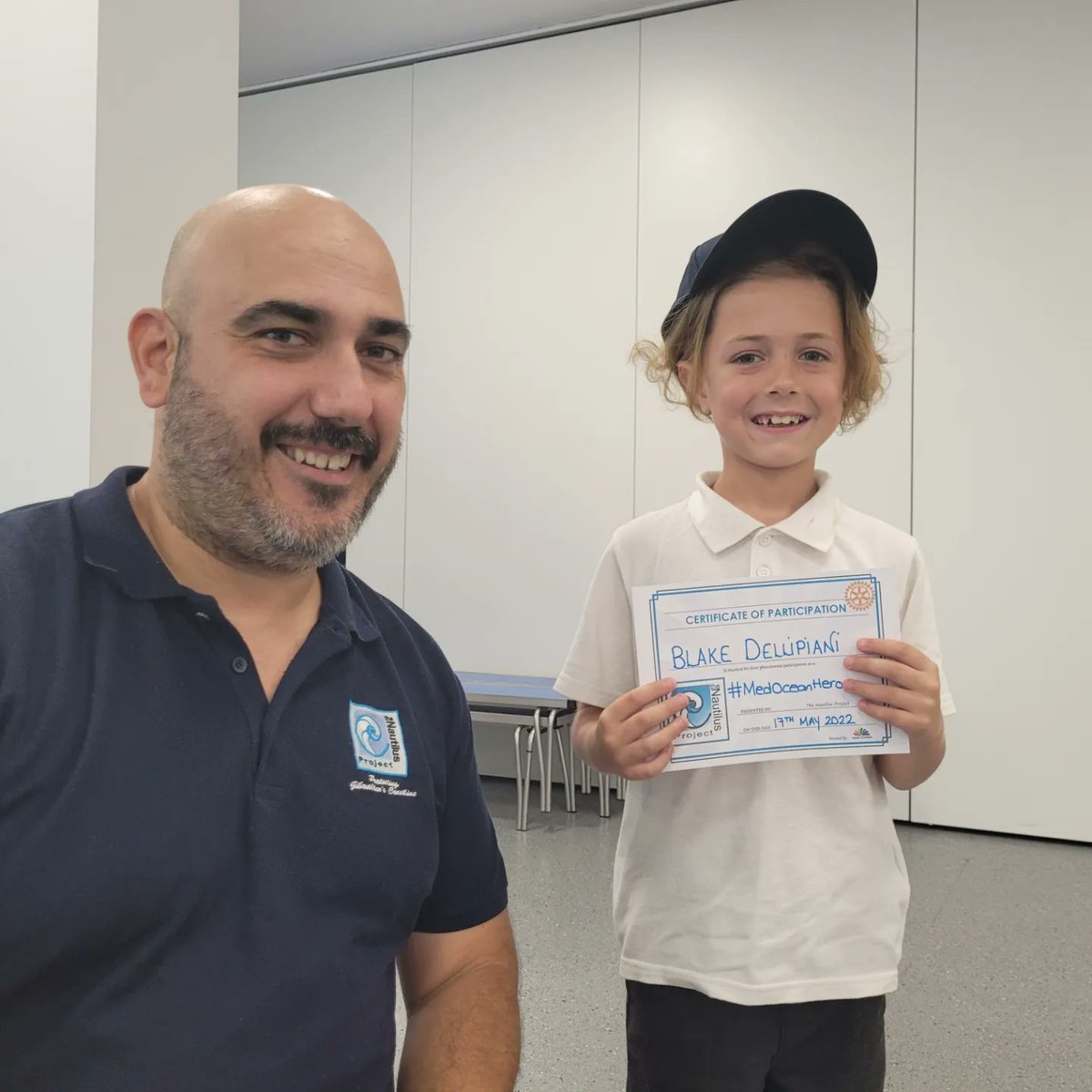 Young Blake Dellipiani received the Nautilus #MedOceanHero award for his fantastic contribution to the Great Gibraltar Beach Cleans. #sciencecommunication #sciencecommunicator #marinebiology #marinescience #youthempowerment #MedOceanHeroes #gibraltar #mediterranean