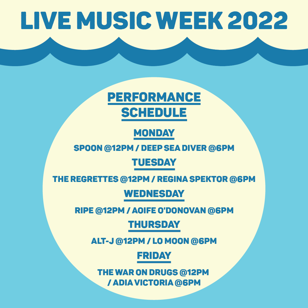 wers889's tweet photo. Look forward to TEN performances this week with a mix of live, at home, and archived sets from your favorites. Everything from
@ReginaSpek to @Ripeband to @TheWarOnDrugs. 🎙🎶 🎙🎶 #livemusicweek
✨ Learn more: https://t.co/83Z4AwELIt https://t.co/RcnQX6Lvxf