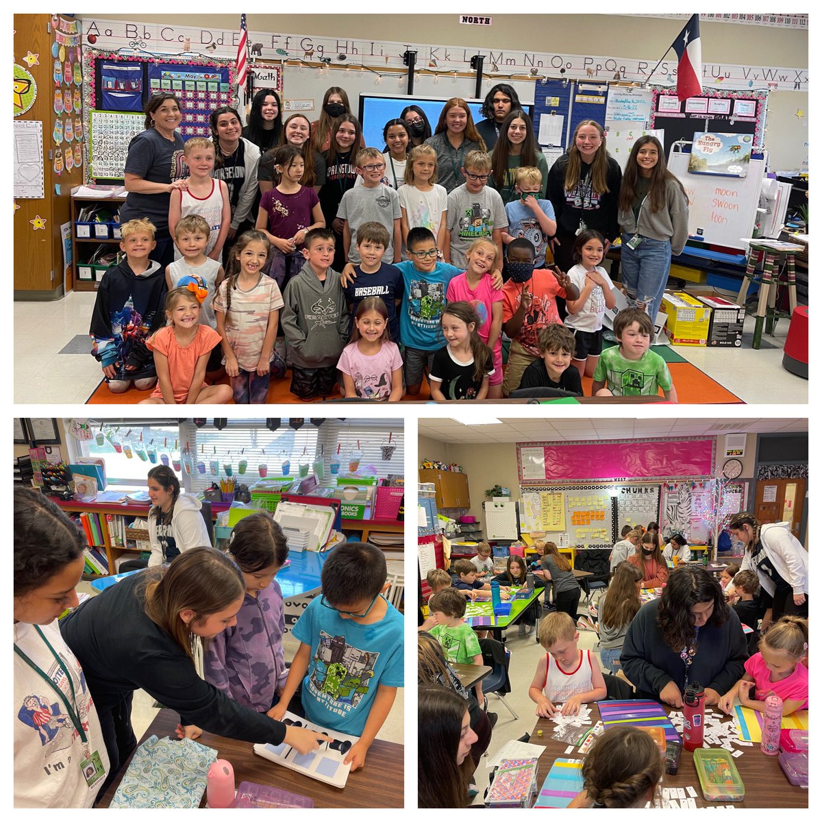 Birdville_CTE's tweet photo. 🍎Education &amp; Training students from @Birdville_High had a great field trip to @WAPorterES 😊The high school students delivered the learning activities they made &amp; then used them with the 1st graders! It reinforced how important the process behind the thought is 🙌 @BirdvilleISD https://t.co/whxGeaDW1R