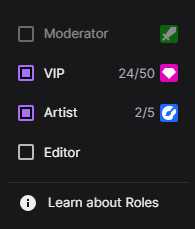 The artist badge is now live on Twitch! Please properly credit your artists :)
