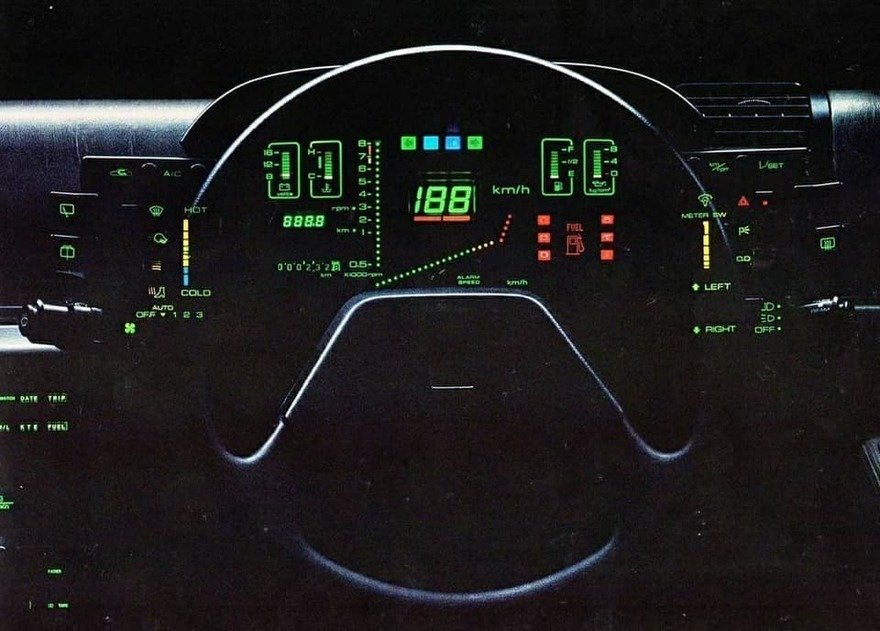 AisleOne's tweet image. 80s dashboard designs.