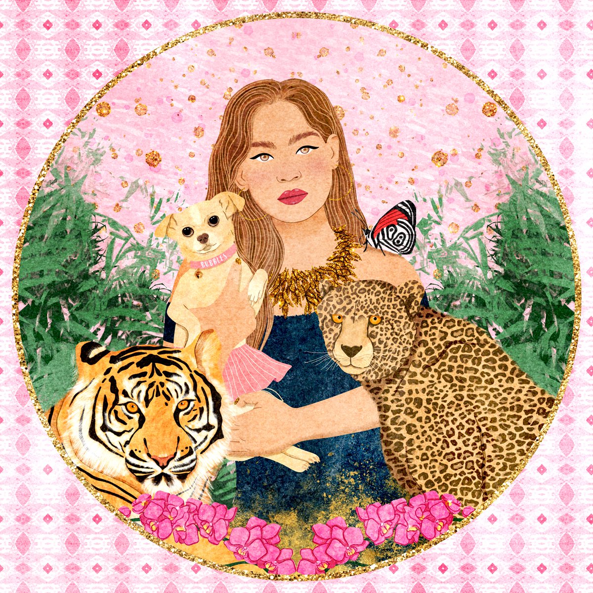GlobalKindNFT's tweet photo. We know how much you love art, animals and especially your little dog Bubbles @SofiaVergara! 

We excited to gift this 1/1 to you drawn by our artist @amylilistudio ❤️

@GlobalKindNFT enhances well-being through nature connections and we think you’ll love our sanctuary 👀 

#NFT https://t.co/uH9wWR9M2w