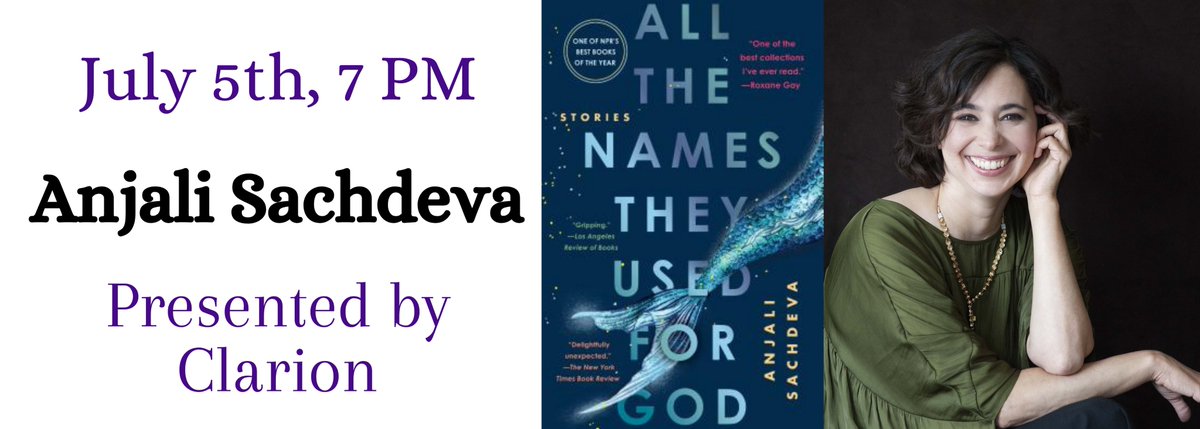 Mysterious Galaxy (@mystgalaxybooks) on Twitter photo ✨JUST CONFIRMED!✨
On Tuesday, July 5, 2022 at 7 pm PT,
<a href="/ClarionUCSD/">Clarion Workshop</a> presents an in store workshop with Week 3 instructor <a href="/AnjaliWrites/">Anjali Sachdeva</a>!
Books available for purchase!
For more information & to register -> buff.ly/3woiwsv ✨JUST CONFIRMED!✨
On Tuesday, July 5, 2022 at 7 pm PT,
<a href="/ClarionUCSD/">Clarion Workshop</a> presents an in store workshop with Week 3 instructor <a href="/AnjaliWrites/">Anjali Sachdeva</a>!
Books available for purchase!
For more information & to register -> buff.ly/3woiwsv