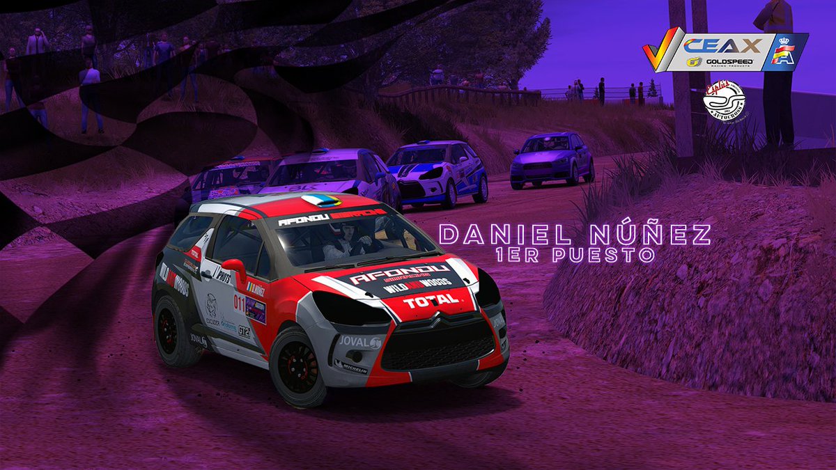 🏆 PODIO
#ceaxv22 #Esplus <a href="/virtual_rfeda/">Virtual RFEDA</a> 

Cat. División 2
🥇 Daniel Núñez (Citroen DS3)
🥈 Jose Manuel Sanlés (Citroen DS3)
🥉 Eneko Hurtado (Citroen DS3)