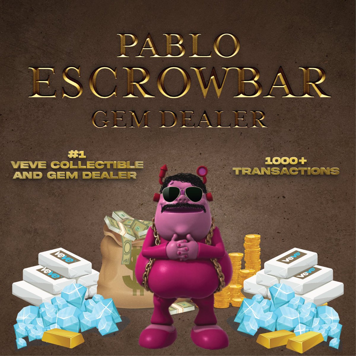 ihelps0ciety's tweet photo. 1️⃣ Gem Dealer @veve_official 

✅ 1000+ Successful Deals
✅ No Escrow Required
✅ Quick &amp; Easy
✅ DMs Open....

🎆 1 lucky person to share this post will win 100 gems 🤝 https://t.co/QldtHRJVVk