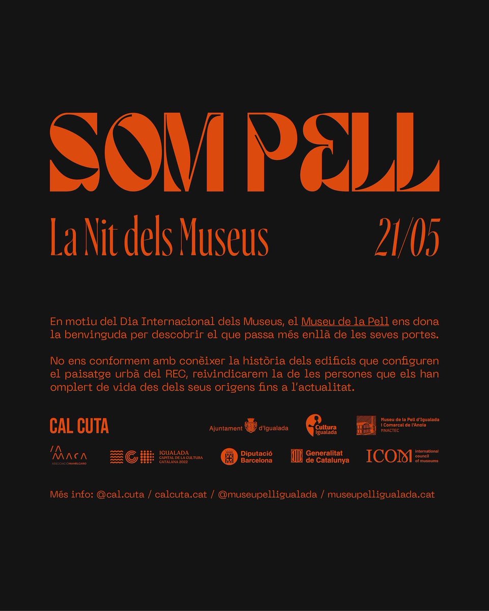 asso_lamaca's tweet photo. El teixit associatiu del barri del Rec, continua confluint amb el Museu de la Pell, unint esforços per reivindicar el nostre passat alhora que mostra la gran potencialitat cultural i social que té actualment. https://t.co/IWnGc90SN0
