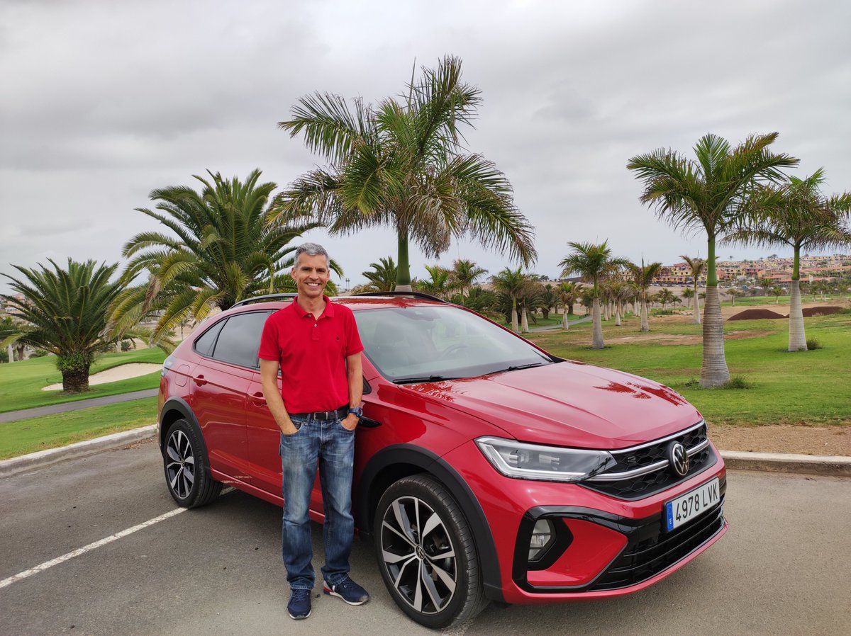 britoprensa's tweet photo. 🏁 Este finde hemos disfrutado del #volkswagen #taigo #rline en su versión más deportiva en un preciso color rojo intenso metalizado, que despertó la curiosidad de muchos.
🤔 ¿Sabías que Taigo deriva de la palabra Tigre🐅? 
https://t.co/mcOCsMHuSq https://t.co/TVJALP6ACg