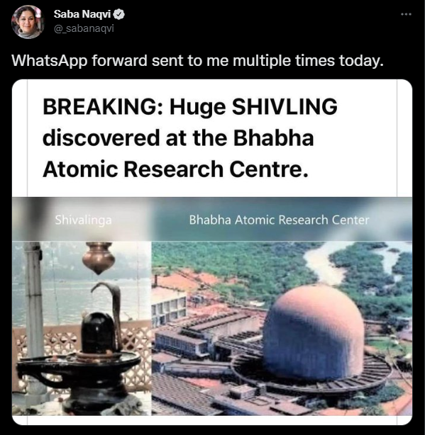 shambhav15's tweet photo. I say the government should follow up on this joke, actually build a Nataraj statue in front of the atomic center, and watch wokes get hospitalized with dysentery https://t.co/OGWqlUk5Mo