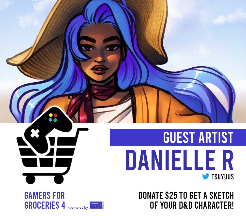 Andrew Leung (@amsheldraws) on Twitter photo We have another new guest artist for <a href="/GamersGroceries/">Gamers for Groceries</a>! <a href="/tsuyuus/">danielle @ ANIME REVOLUTION A48</a> is joining us to draw some of your #dnd characters. I'm looking forward to seeing her pieces. Hi Danielle! We have another new guest artist for <a href="/GamersGroceries/">Gamers for Groceries</a>! <a href="/tsuyuus/">danielle @ ANIME REVOLUTION A48</a> is joining us to draw some of your #dnd characters. I'm looking forward to seeing her pieces. Hi Danielle!