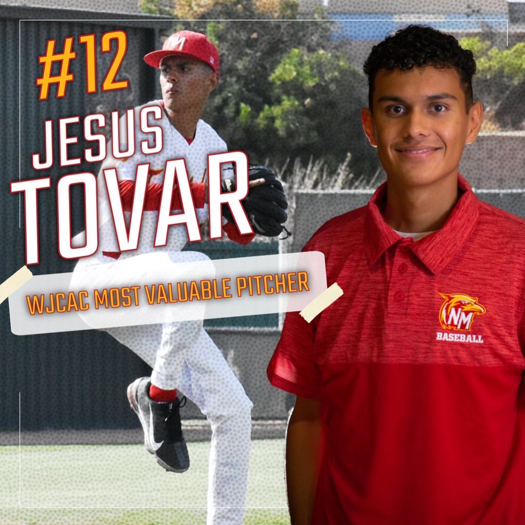 Congratulations to Stanley Tucker on receiving WJCAC MVP &amp; Jesus Tovar on receiving Conference Most Valuable Pitcher! ⚾️⚡️
