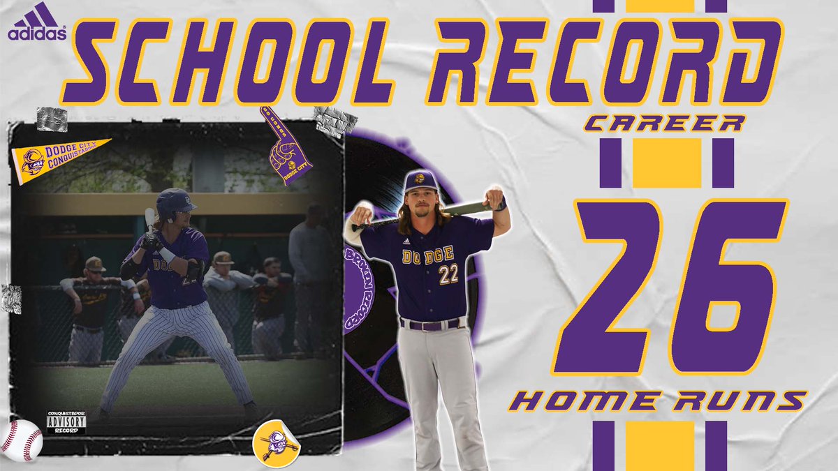 GoConqs's tweet photo. 🚨⚾️Baseball - School Record⚾️🚨

Congrats to Kory Schmidt for breaking the career school record for home runs 💣 with 26 #GoConqs @GoConqsBB @schmidt_kory https://t.co/76HsLRlcFm
