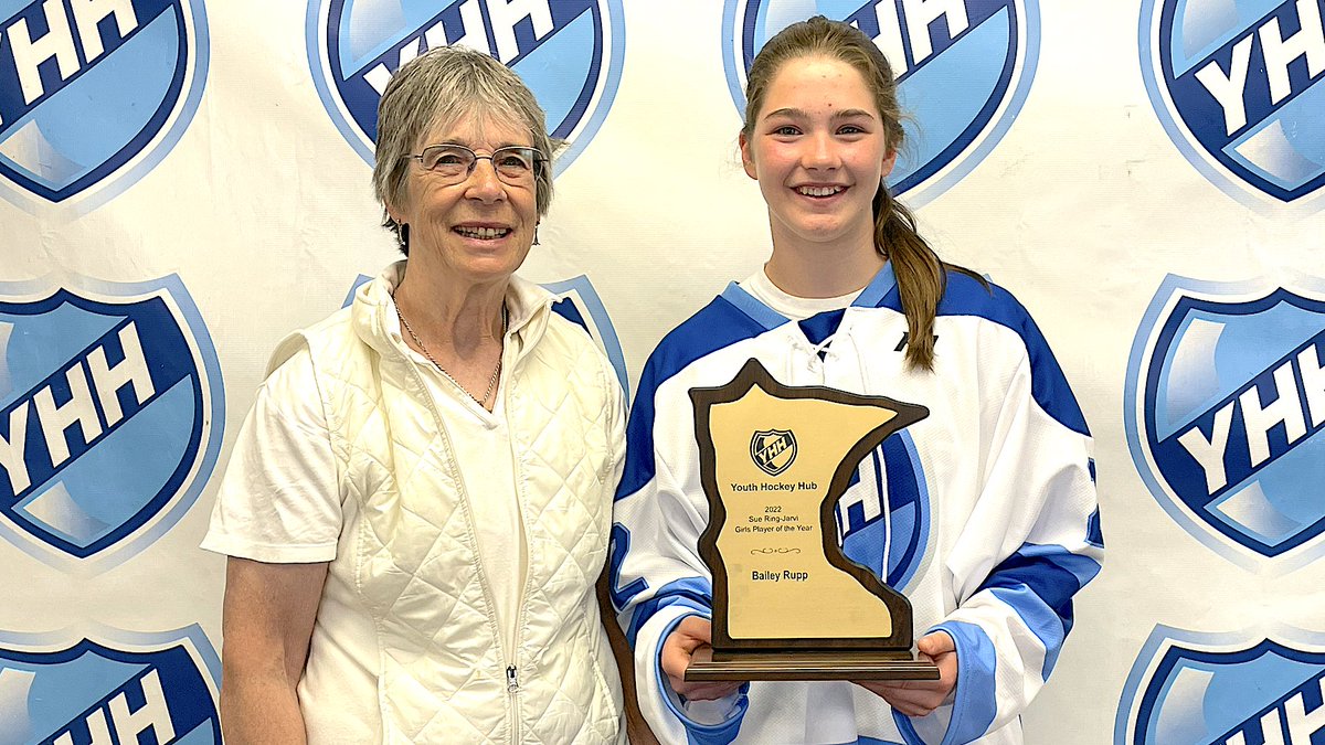 YouthHockeyHub's tweet photo. 2022 Sue Ring-Jarvi POTY

Congrats to Bemidji's Bailey Rupp on being chosen our youth girls player of the year. Dynamic skater tells YHH of her:

-Memorable season at 12A
-Playing at State
-People to thank

She represented the 218 will all year!

Link: https://t.co/E3FxSrGOul https://t.co/6AOxObIE7X