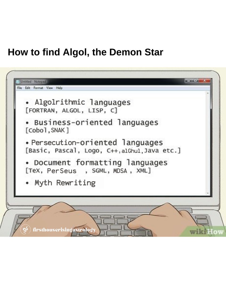 1sthouserising's tweet photo. Has nobody made this joke yet? #ALGOL #ALGORITHM #scorpioeclipse #scorpiolunareclipse https://t.co/VLYxJJWh3H