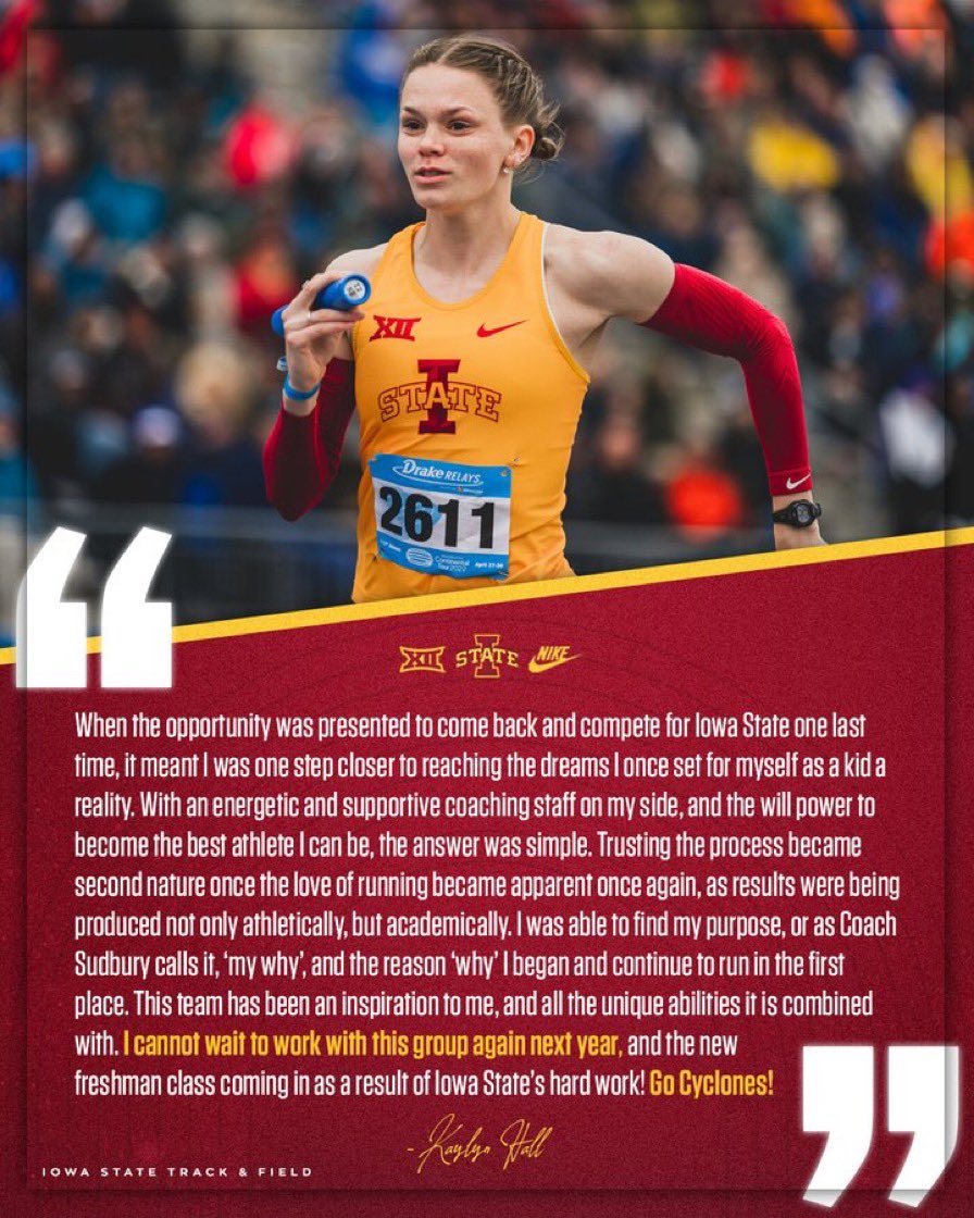 Coach Lange (@mlange15) on Twitter photo So excited to get another year working with these four ladies! Theyโre everything you want in an athlete and even better people. It says a lot about the program <a href="/JeremySudbury/">Jeremy Sudbury</a> is building here <a href="/CycloneTrackXC/">Iowa State Track & XC</a> that they all chose to stay in Ames to finish their collegiate journey So excited to get another year working with these four ladies! Theyโre everything you want in an athlete and even better people. It says a lot about the program <a href="/JeremySudbury/">Jeremy Sudbury</a> is building here <a href="/CycloneTrackXC/">Iowa State Track & XC</a> that they all chose to stay in Ames to finish their collegiate journey