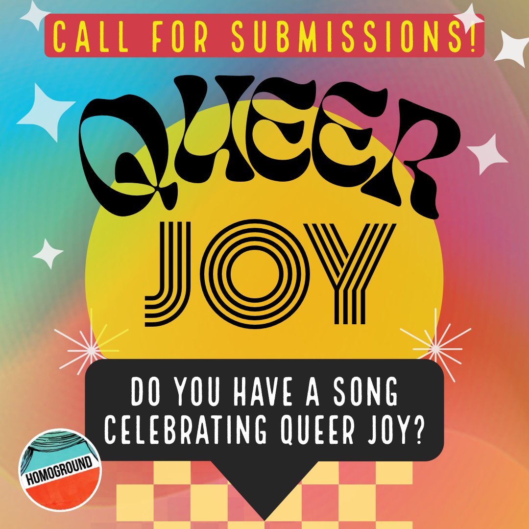 Call for Submissions: Songs about ✨ QUEER JOY! ✨

We are working on a new podcast series all about celebrating #queerjoy featuring inspirational music by queer musicians who share personal narratives of what queer joy means to them.

Submit: homoground.com/call-for-submi…

#queermusic