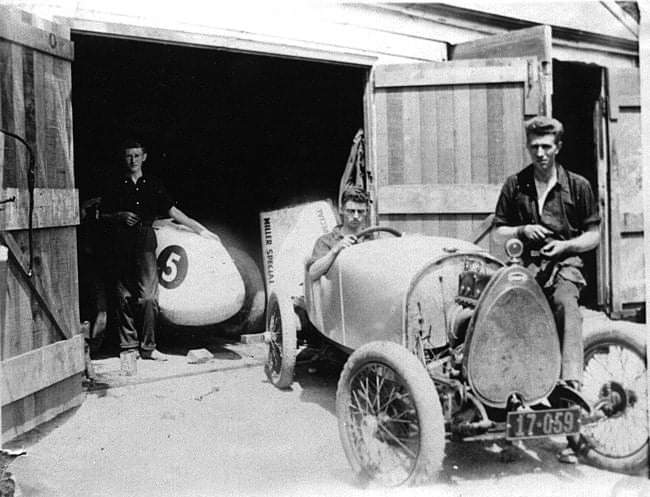 Trash2Dash1's tweet photo. New Zealand Motor Racing #motorracing tradition building race cars in sheds out back of the house has been around for over a  100 yrs Keith &amp; Keppel Cutten with a Bugatti Brescia &amp; Miller Special in the 1920s The tradition still continues to this day. https://t.co/Buya04LAbY https://t.co/e8MFPOoj1f