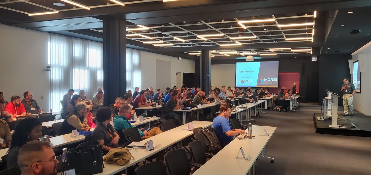 winreliability's tweet photo. Day 1 of MORE! 2022 - It's a learning bonanza! Attendees are collecting pearls of Maintenance, Operations, & Reliability Excellence! (MORE!) wisdom. #MORE2022 #CMMSDataGroup https://t.co/J6JuREqY1P