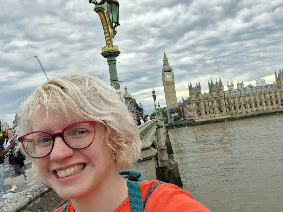jessjehunt's tweet photo. Crikey it's hot in London but excited to be there for the first time in like 15 years, repping @Durham_2025 #CityofCulture2025 #NoOrdinaryCounty - obligatory Big Ben selfie. https://t.co/kWdLQtGyA8
