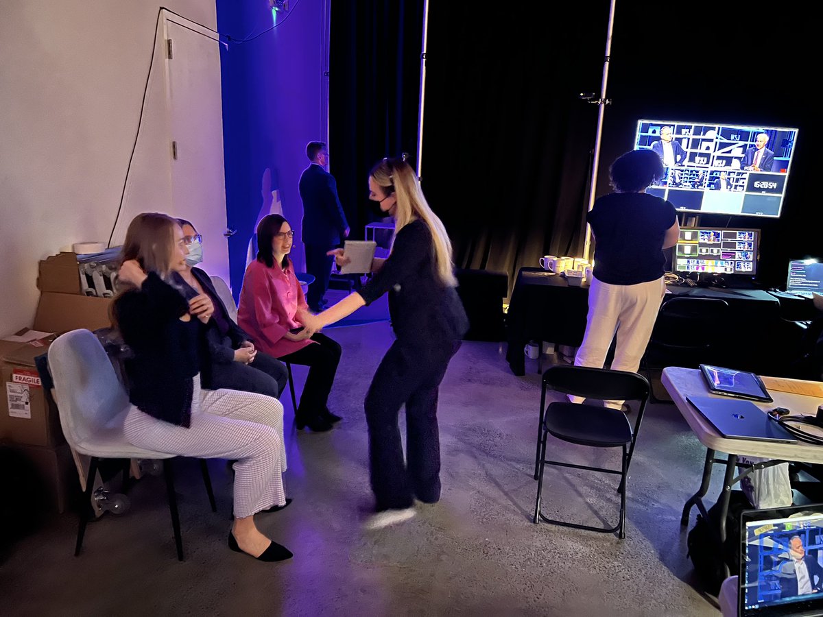 newswoman007's tweet photo. @DaisyRobinton CEO of @OvivaTx getting ready behind the stage to speak about women’s health at #WSJFuture #FutureofFertility https://t.co/PvkV28Re54