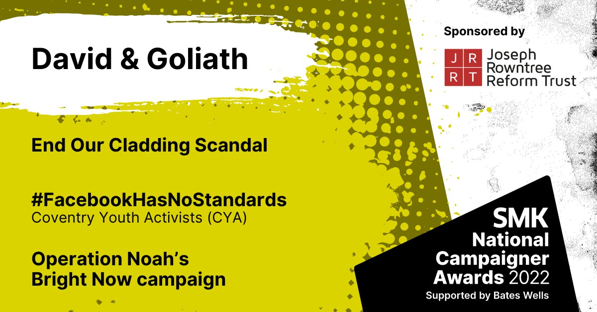 TaiwoOwatemi's tweet photo. 👏🏿👏🏿 A massive well done to @Covactivists who have been nominated for the @SMKcampaigners David &amp; Goliath Award for their #FacebookHasNoStandards campaign to tackle online disability hate. 

The winner is being announced tomorrow - good luck to all those nominated! 🤞🏿🤞🏿 https://t.co/7n02vQsblD