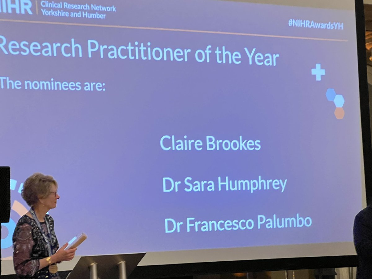 YorkResearch's tweet photo. First award! @YSTeachingNHS Claire Brookes, Research Practitioner! Absolutely amazing work! Wahooooo ! #NIHRAwardsYH https://t.co/e8jDNLbmZQ