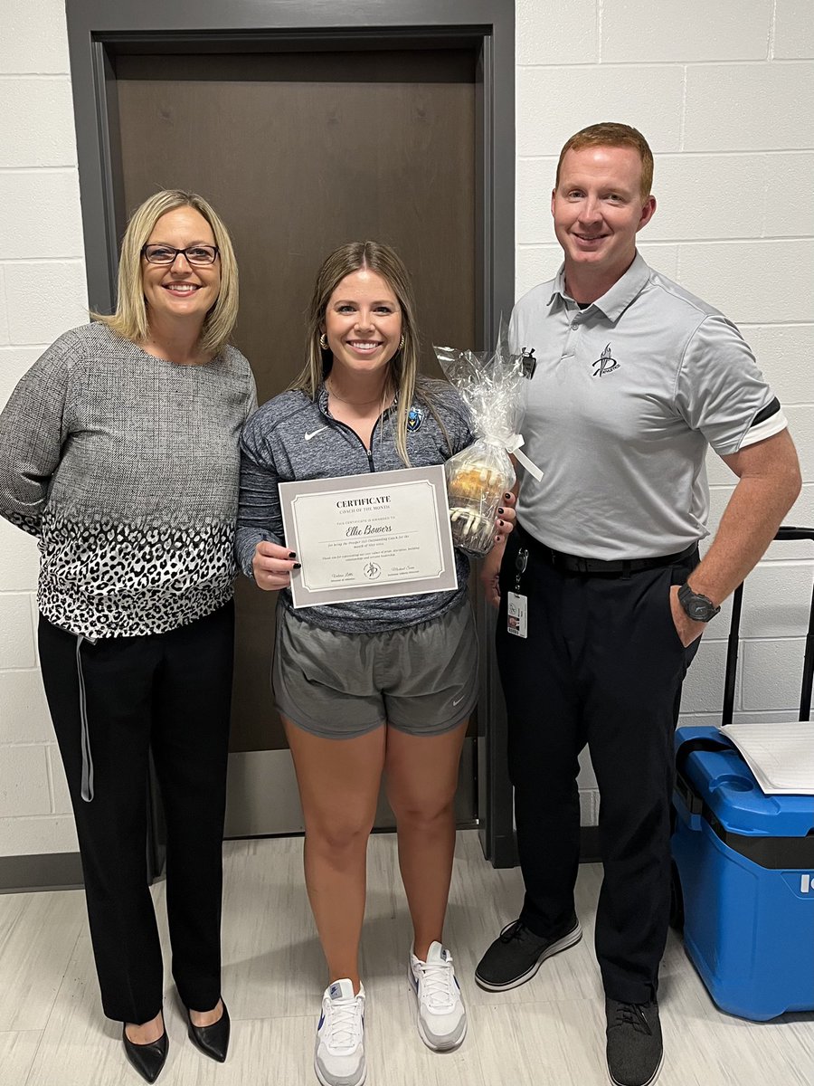PISD_Athletics's tweet photo. She coached the first EVER State Champ @RockHillHS and is our May HS Coach of the Month for @PISD_Athletics !  Congrats Coach Bowers!!!   @rockhillxctf https://t.co/zUMefH5FeW