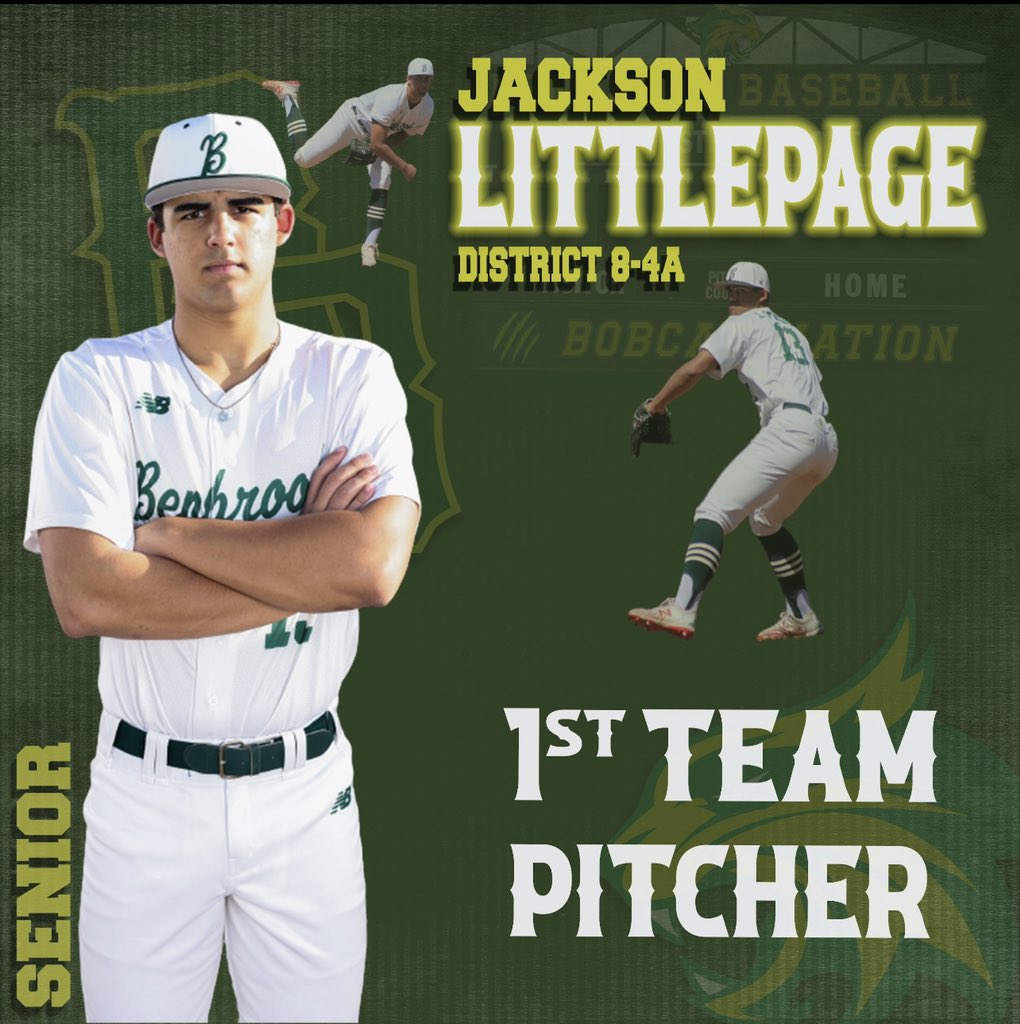 BaseballBobcats's tweet photo. 1st Team All District Pitcher in @JacksonLittlep1 and 1st Team Utility player Cooper Kirkpatrick 
@BenbrookBobcats @FWISDAthletics https://t.co/TKnEUZtMfh
