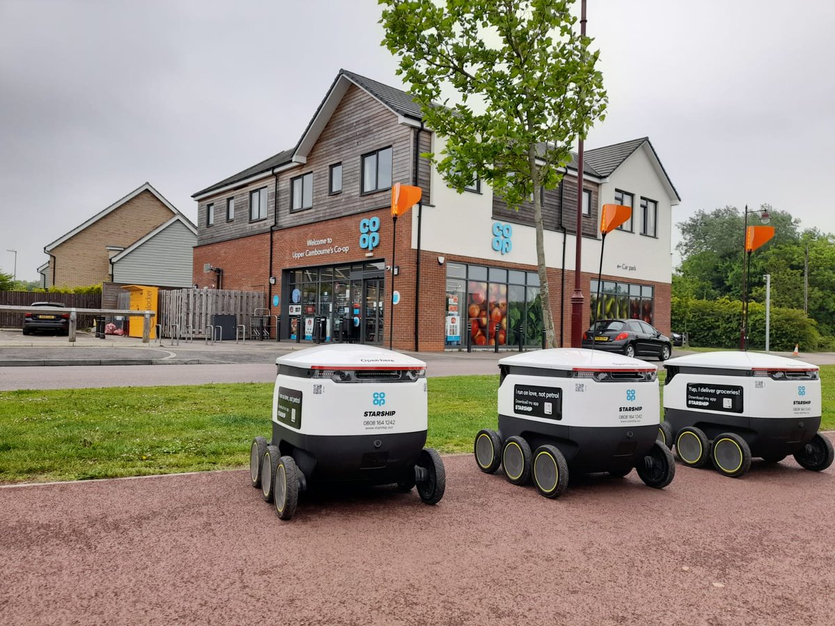 sai46141111's tweet photo. Yess! Finally!

Starship Robots now deliver coop food in Cambrdige!

Massive Thank you to Ryan and Team for a successful launch.

@StarshipRobots Thank you so much for all your support for smooth launch.
@C1____conway @jonabottomley
@butt_hazzzy @coopuk @simondryell @steveall1 https://t.co/8uuQuPE2OT