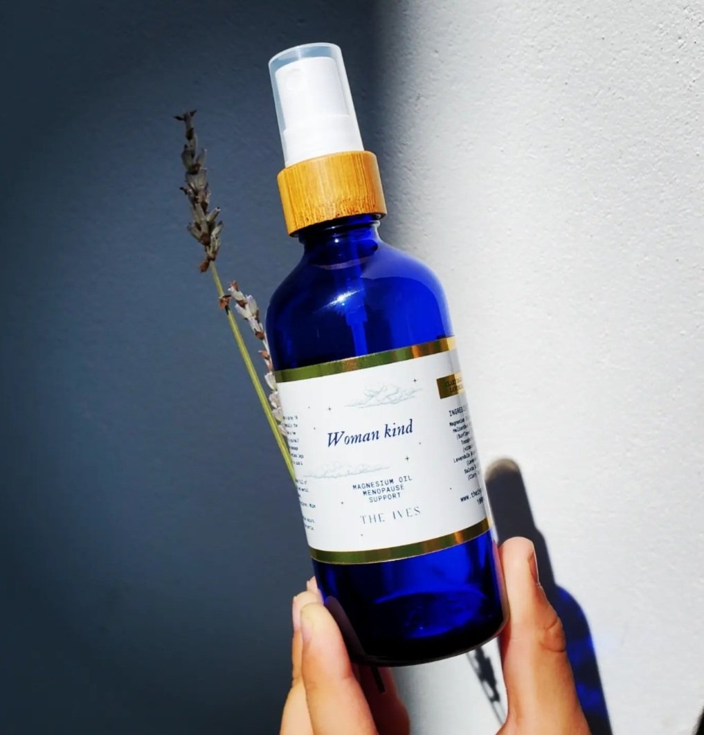 Menopause Magnesium spray with essential oils specially designed to support peri-menopause &amp; menopause. 🧡 
theives.co.uk 
#menopause #MHHSBD