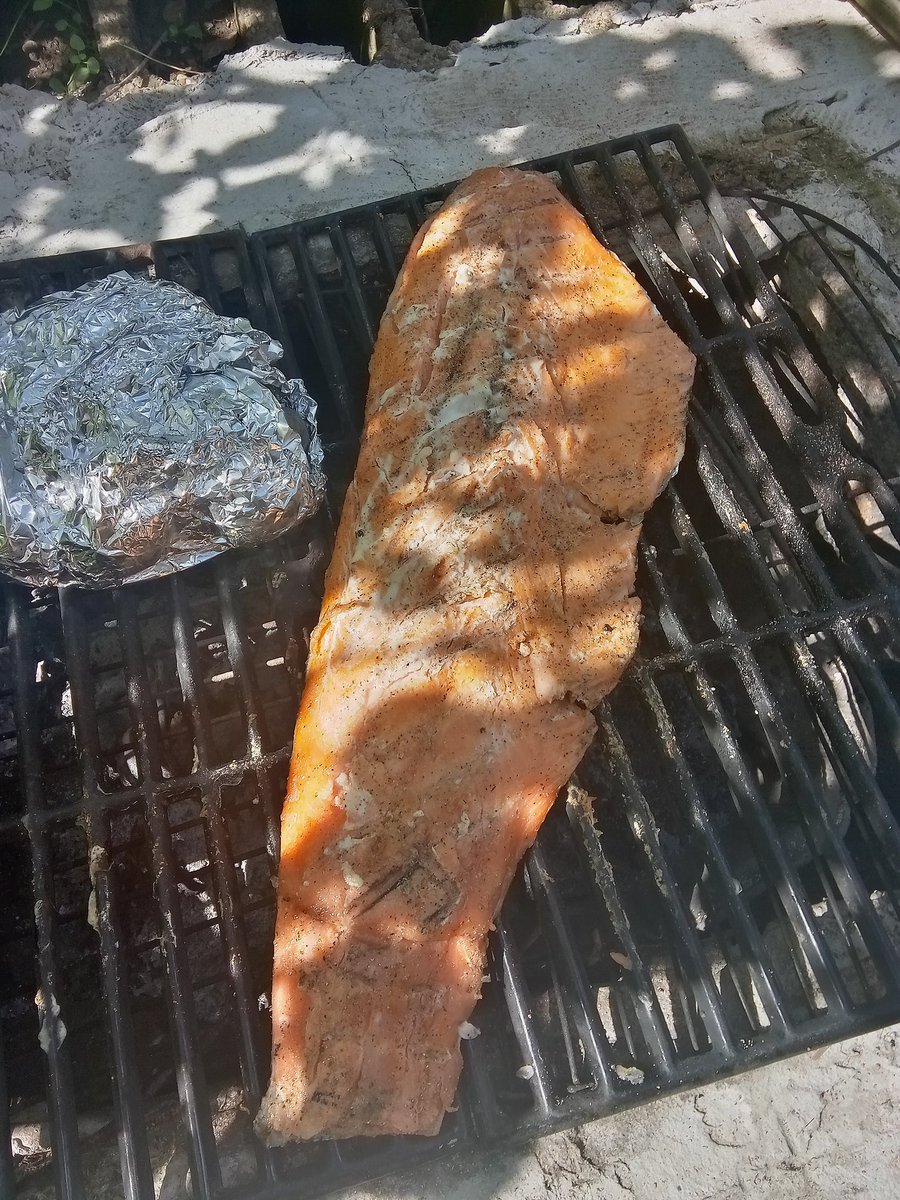 DArealCoachBill's tweet photo. Fresh Salmon on the Barbecue #ChefBill #Eatright https://t.co/EhBs32O8z4