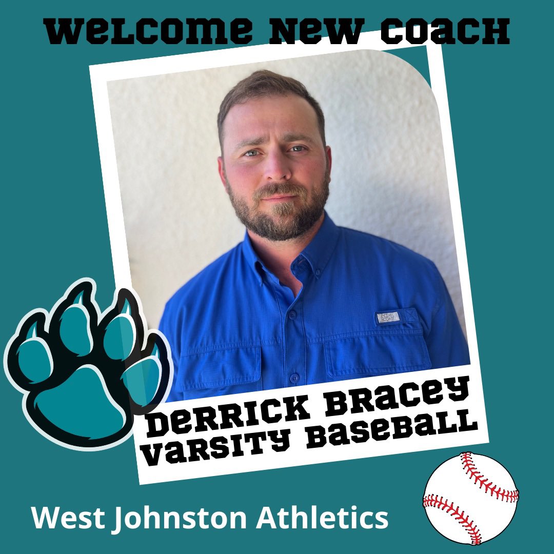 Excited to announce Derrick Bracey as Varsity Baseball coach! Welcome to West J! #westjrocks #catscratchfever