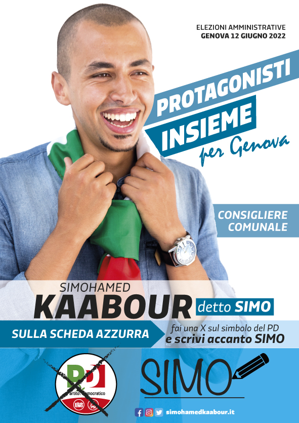 SimohKaabour's tweet photo. Genova non ha mai avuto un “nuovo cittadino” come consigliere comunale, è arrivato il momento di dare sostanza alla frase “la diversità è ricchezza” assicurando partecipazione e rappresentanza.
È arrivato il momento di essere protagonisti, insieme per la nostra comunità. https://t.co/jWmnDnZo6w