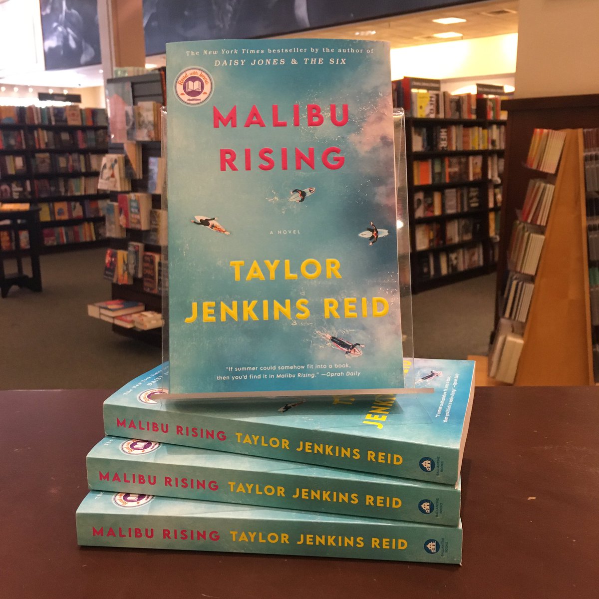 Malibu Rising by Taylor Jenkins Reid is here in paperback! ✨💫🏄‍♂️(Finally) #maliburising #barnesandnoble