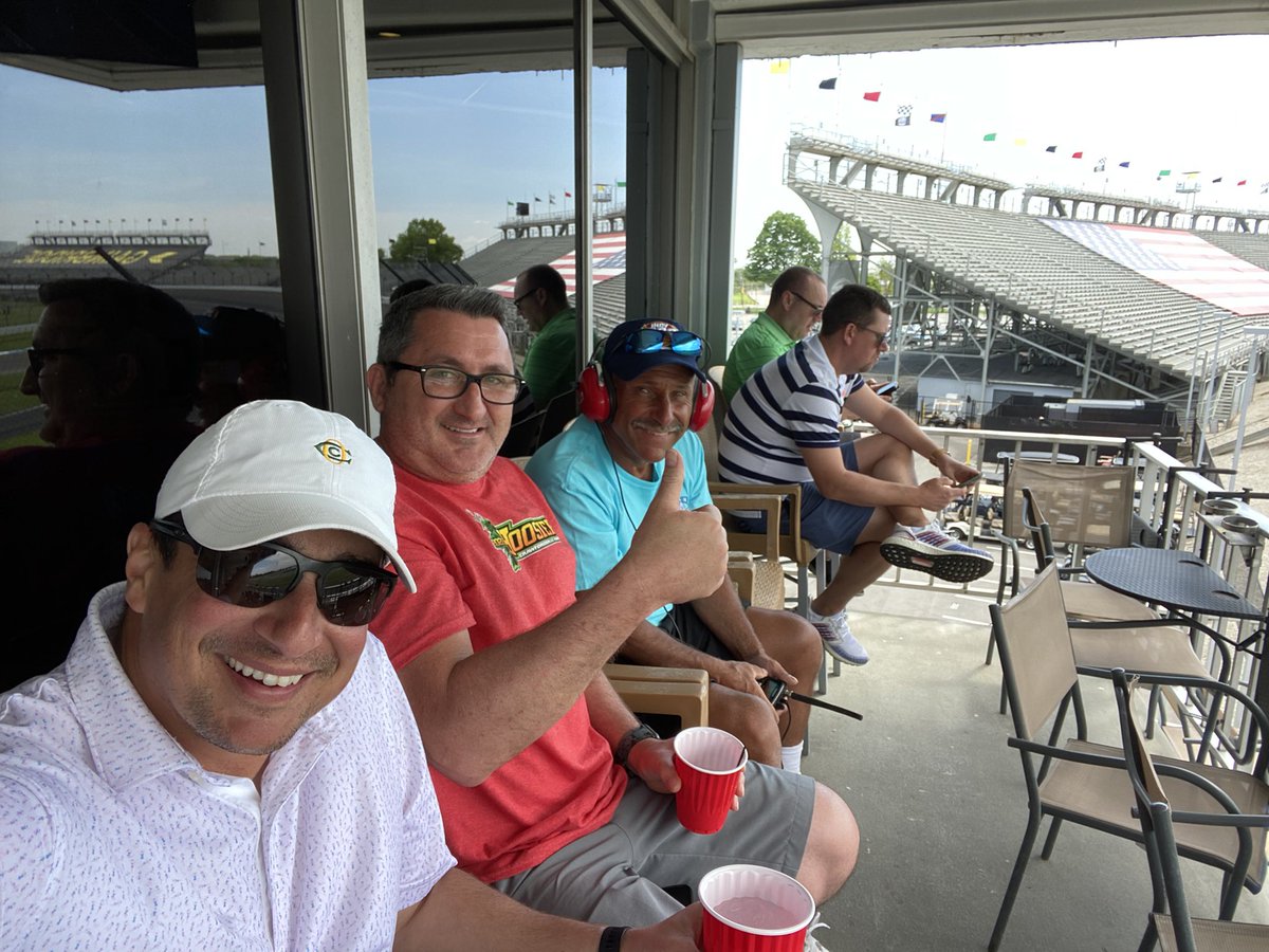 markcvet's tweet photo. First #Indy500 practice day and dads 65th birthday.  Great late afternoon combo! https://t.co/gII7cMTHhK