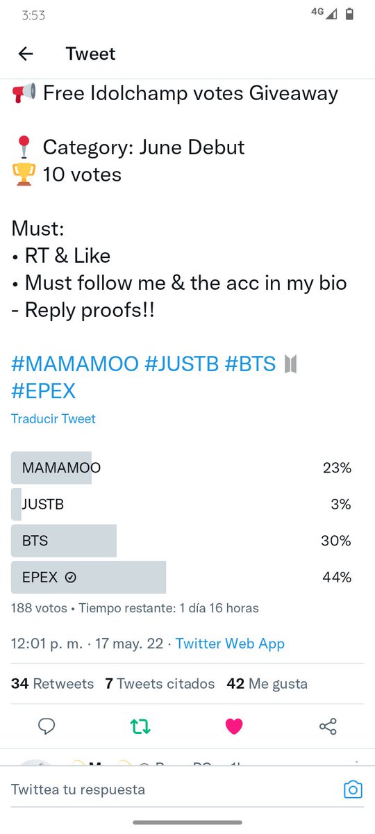 Flower_lals's tweet photo. @freevotingpolls Vote for #EPEX https://t.co/T5FhndnaBF